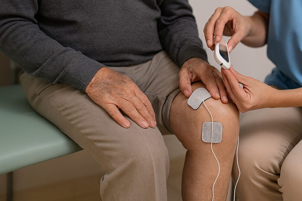 TENS, aplicación de electroestimulación en mayores | Fisioterapia Residencia en San Fernando