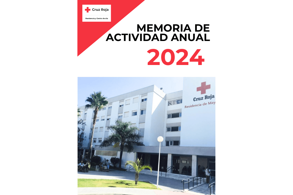 Memoria de actividad anual 2024 Residencia de mayores Cruz Roja en San Fernando, Cádiz