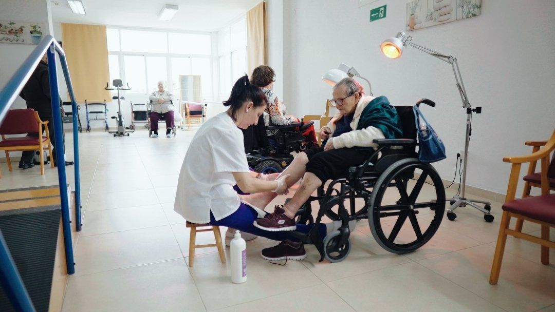 Fisioterapia en residencia de mayores San Fernando Cádiz - Cruz Roja